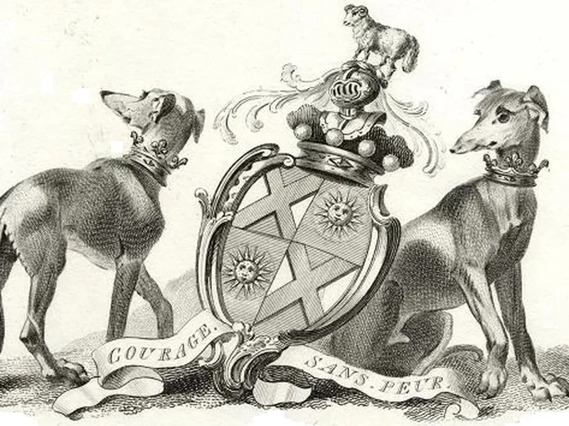 1728-Charles Catton - Visconte Gage stemma
